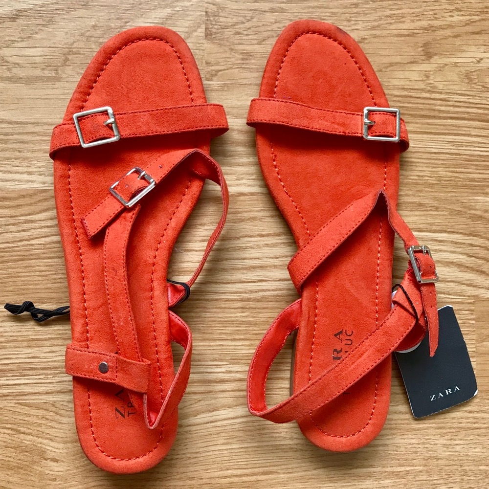 ZARA ORANGE SANDALS